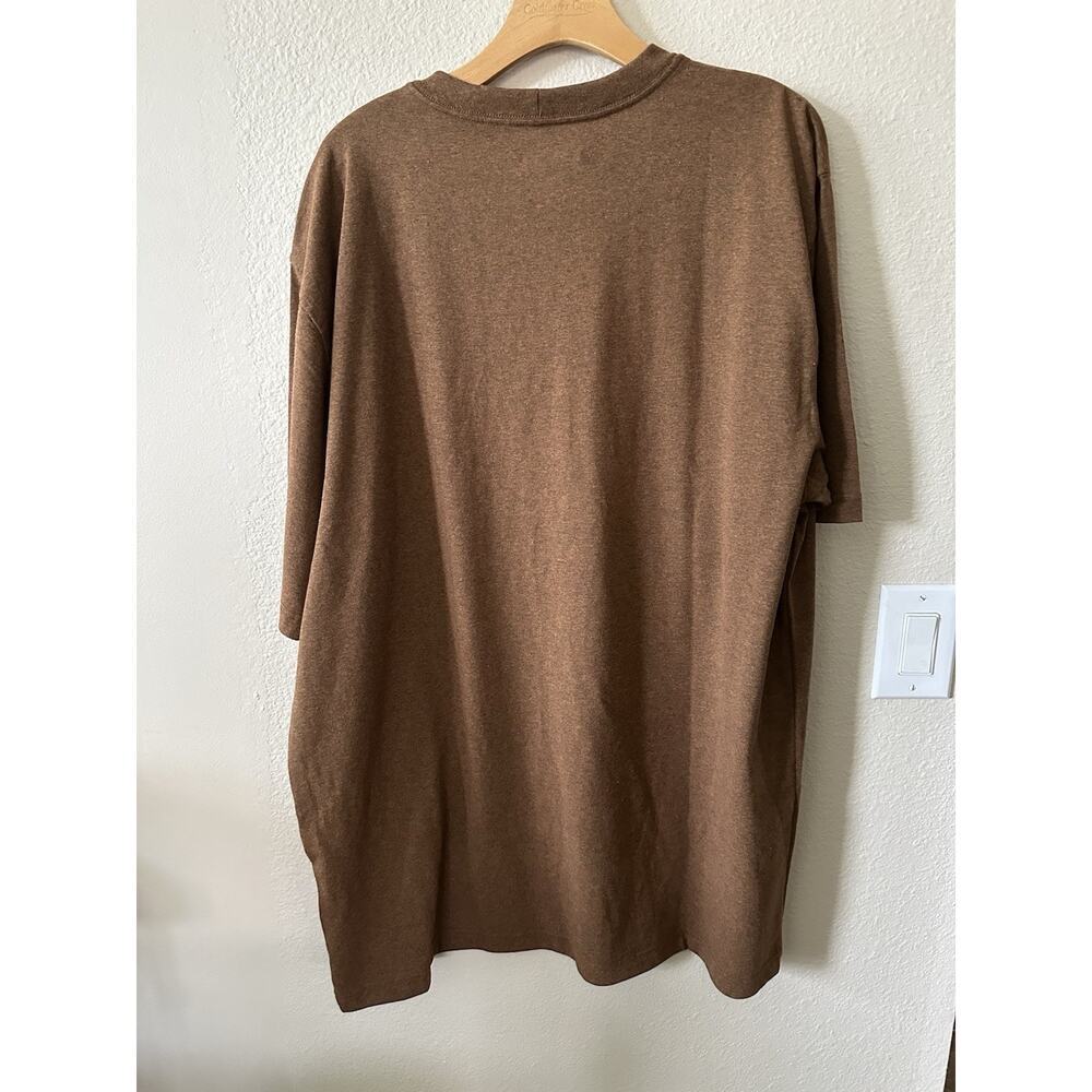 Carhartt Men's Polo Brown Loose Fit Size XL Tall/ NWT 1282 - Picture 2 of 4